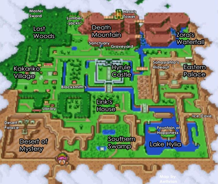 legend of zelda map ign