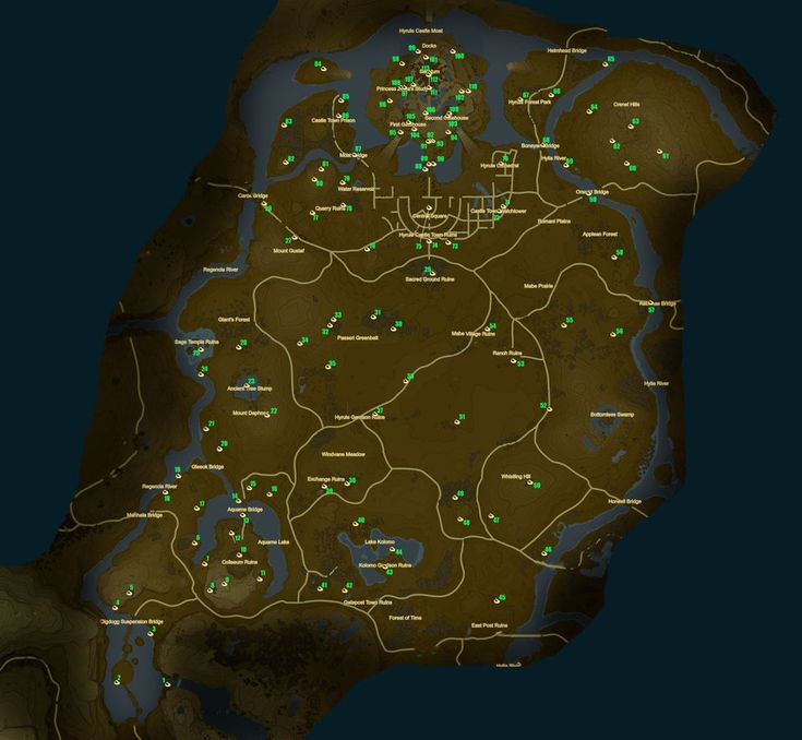 legend of zelda map ign