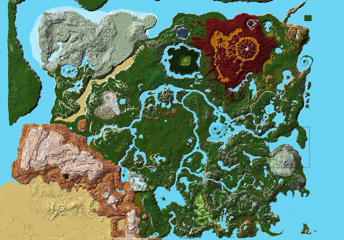 legend of zelda map in minecraft