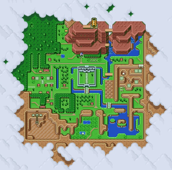 legend of zelda map link to the past