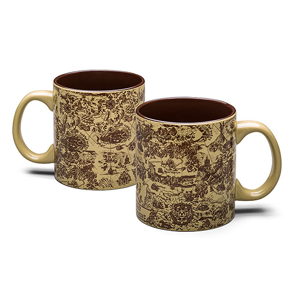 legend of zelda map mug