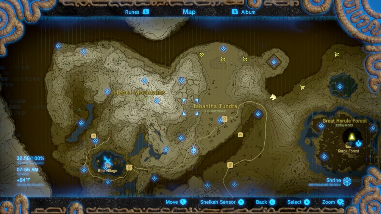 Breath of the Wild - All 120 shrine locations on the map!