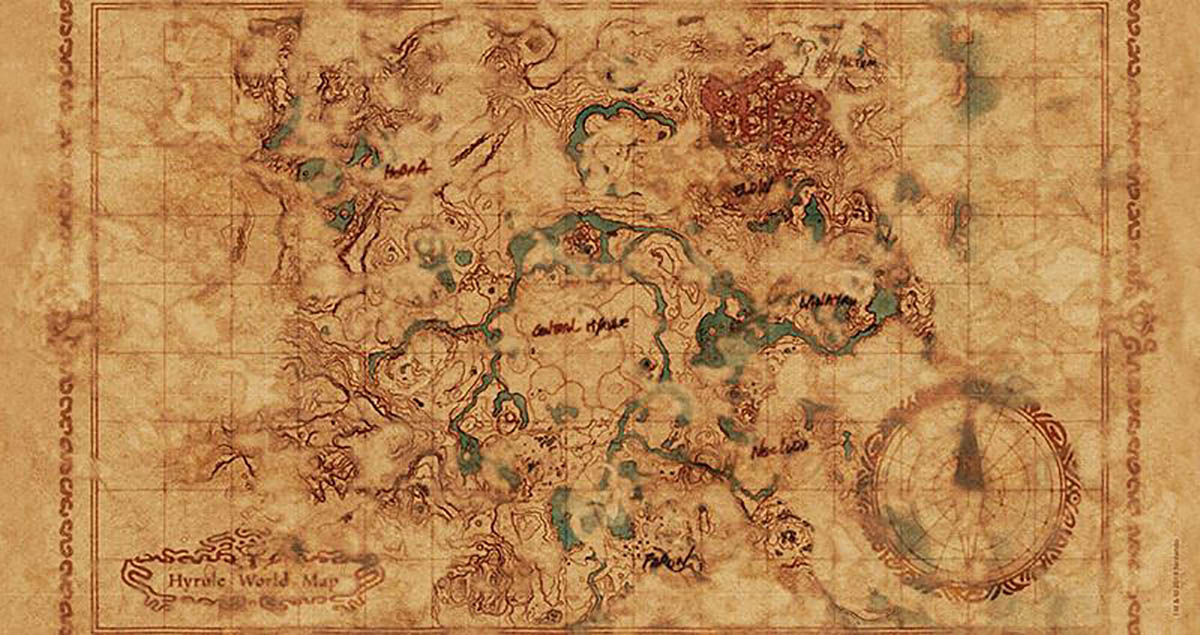 legend of zelda map puzzle