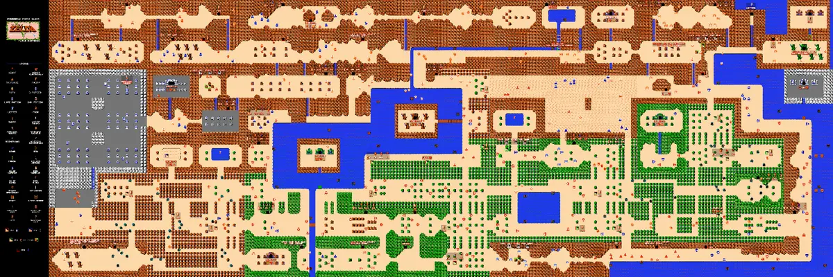 legend of zelda map quest 1