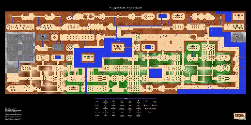 legend of zelda map quest 1
