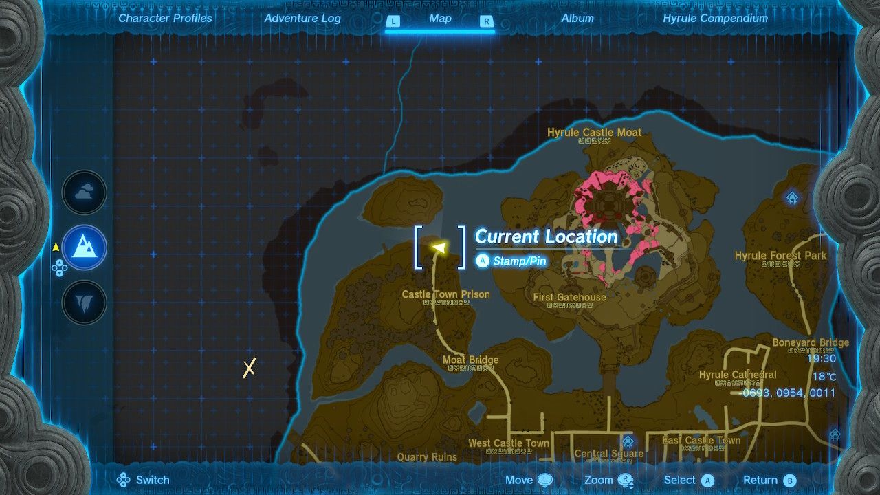 legend of zelda map raft