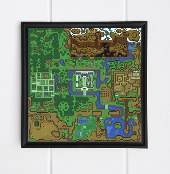 legend of zelda map snes