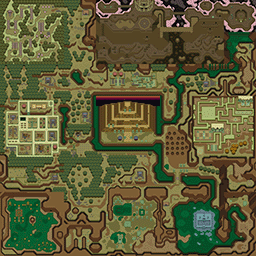 legend of zelda map snes