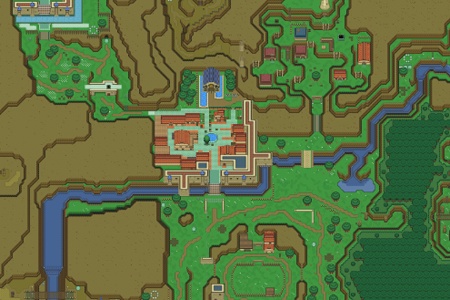 legend of zelda map snes
