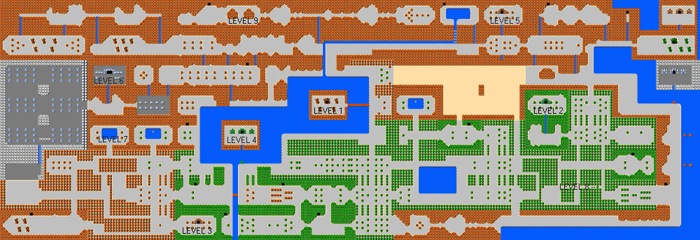 legend of zelda map to level 2