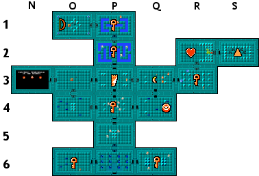 The Legend of Zelda - Level 1 Eagle Quest 1 Map