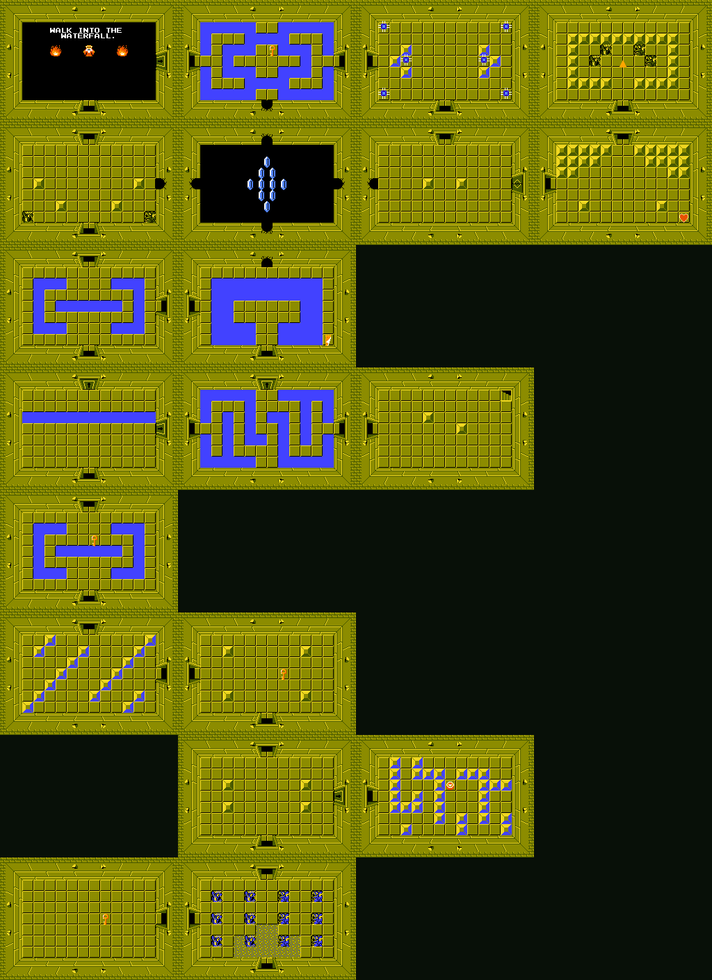legend of zelda map underworld