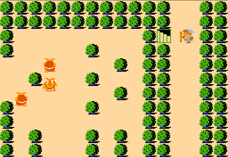 legend of zelda nes map level 2