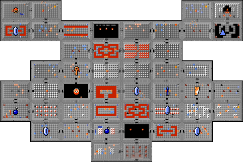 legend of zelda nes map level 2
