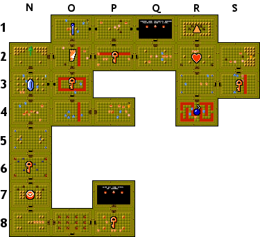 legend of zelda nes map level 2