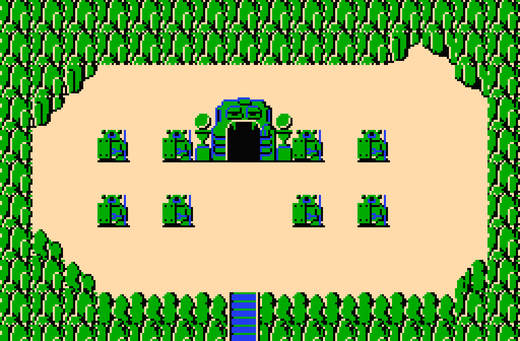 legend of zelda nes map level 2