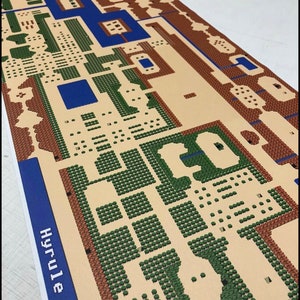HUGE the Legend of Zelda Original Nintendo 8-bit NES Canvas Art ...