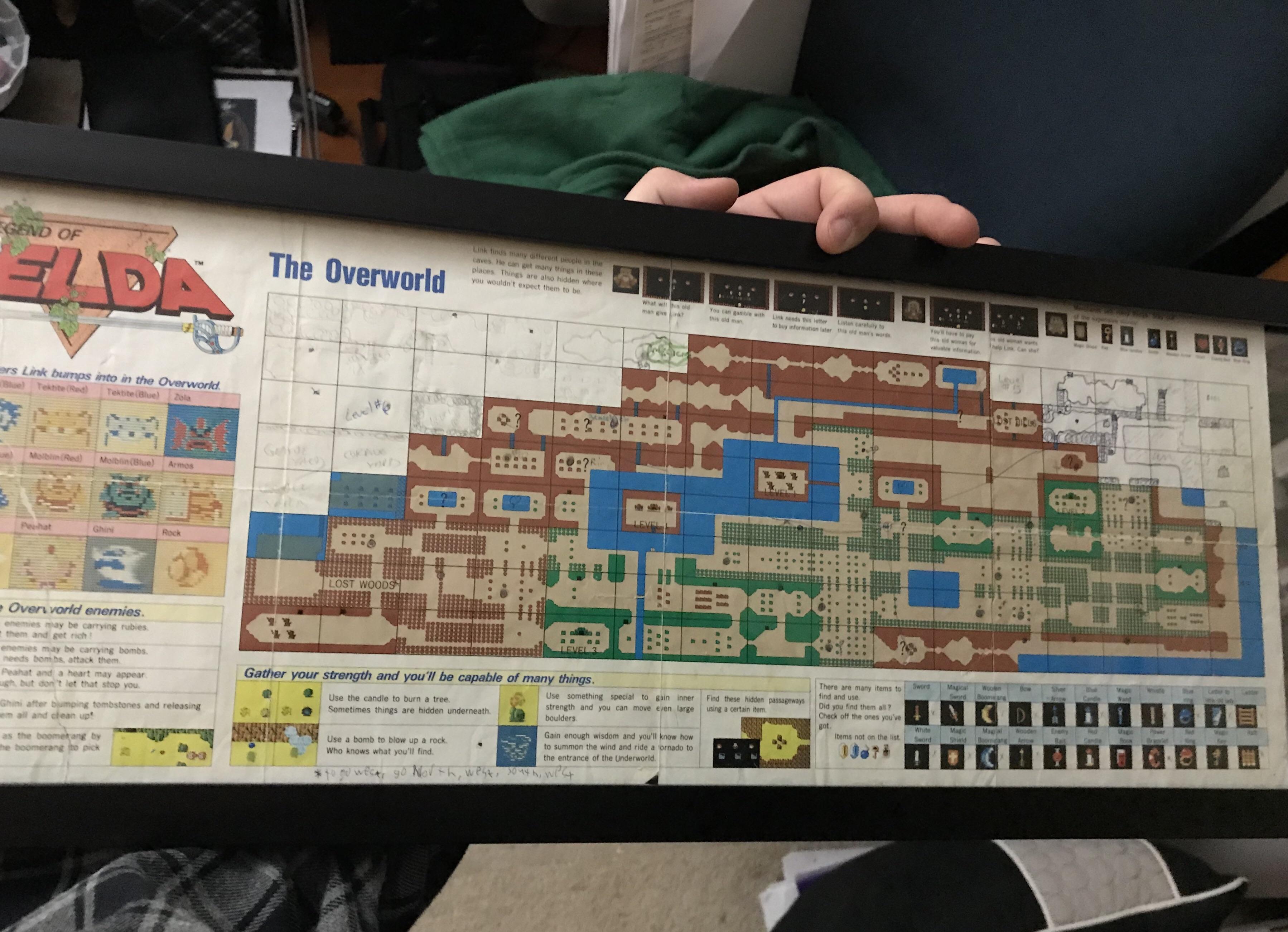 legend of zelda nes map pdf