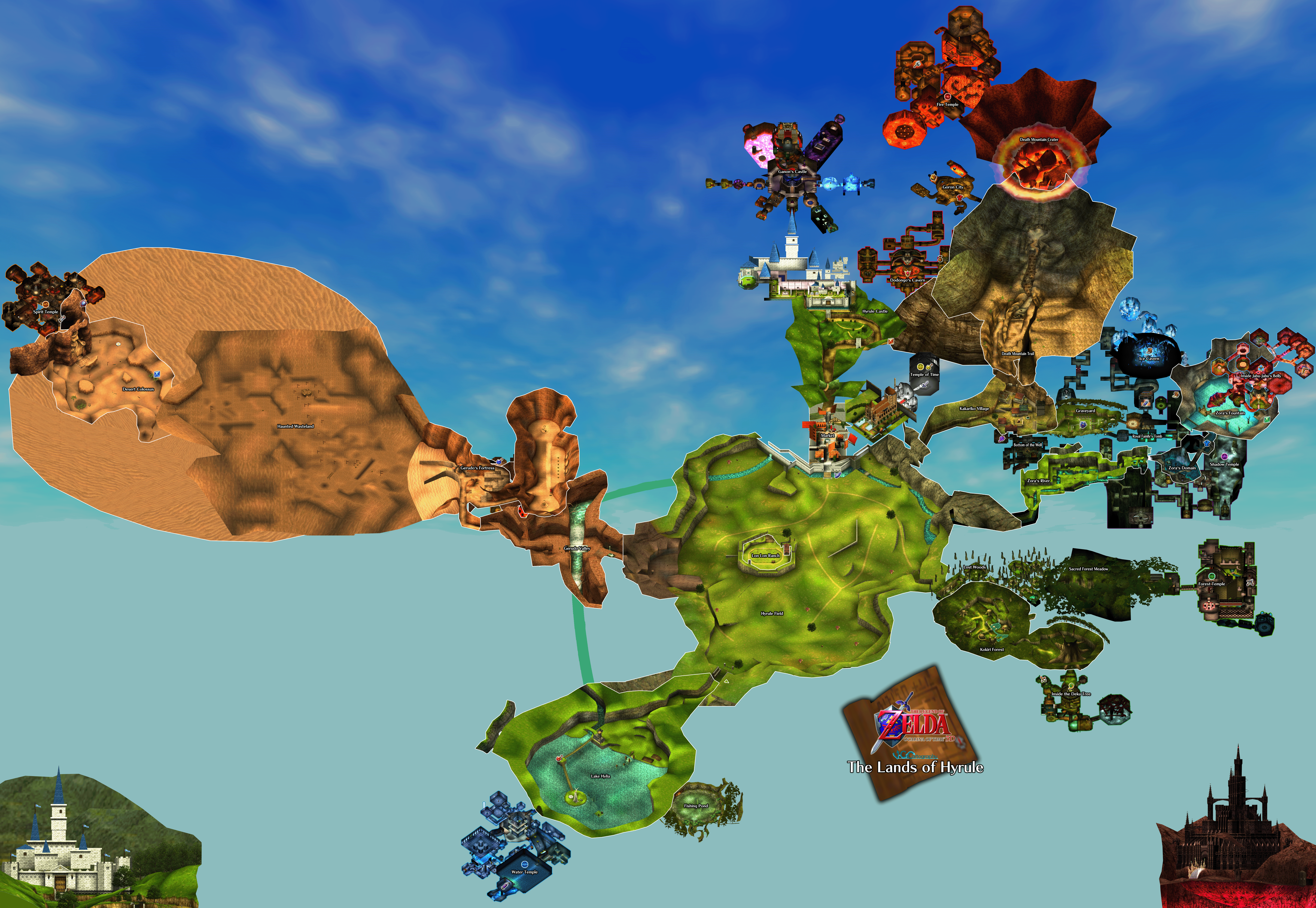 legend of zelda oot map