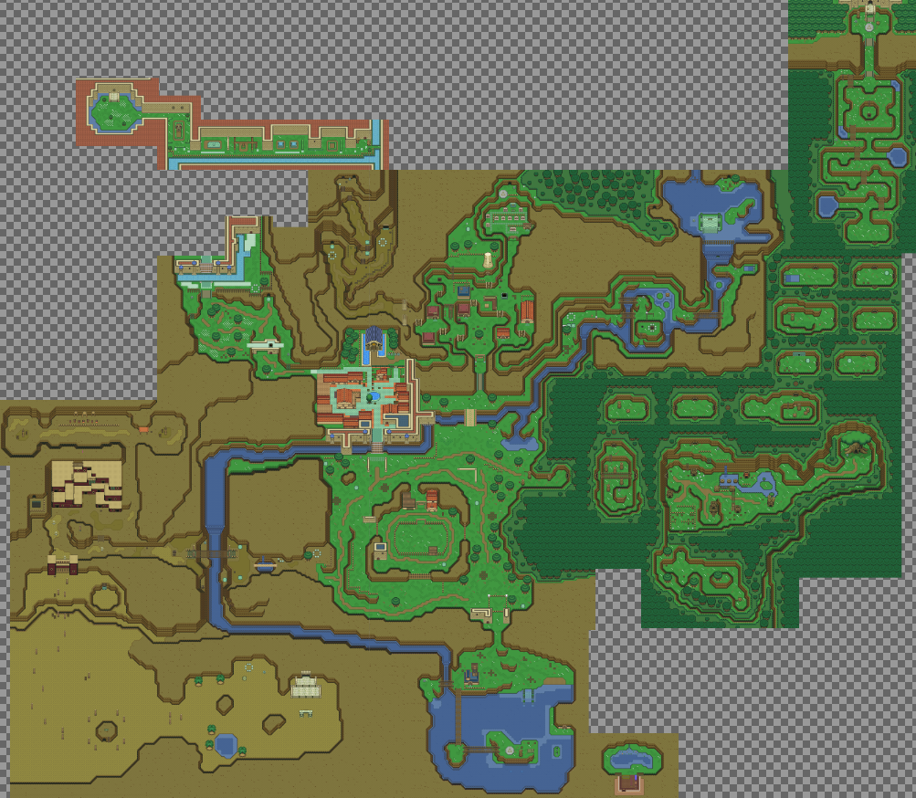 legend of zelda oot map