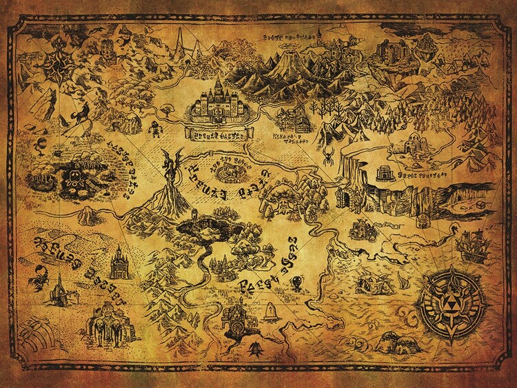 legend of zelda oot map