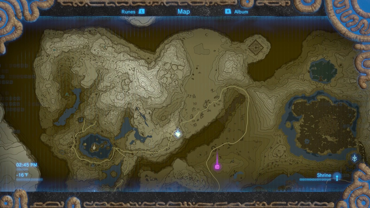 legend of zelda open map