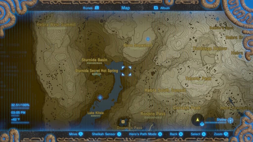 legend of zelda open map