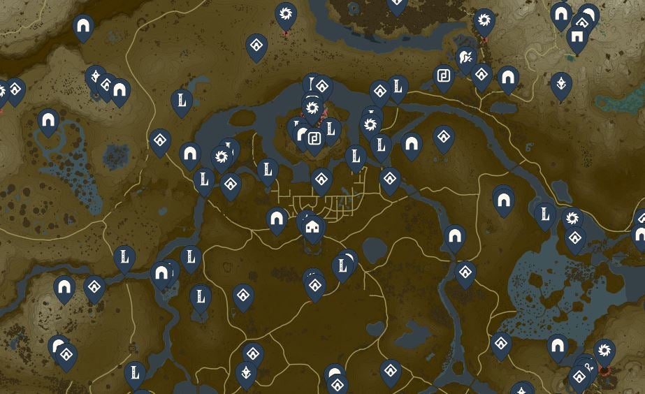 legend of zelda open map