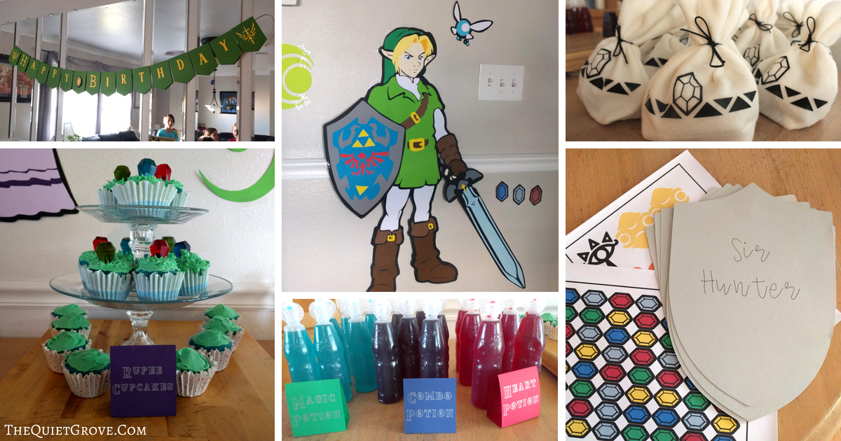 legend of zelda printable birthday invitations