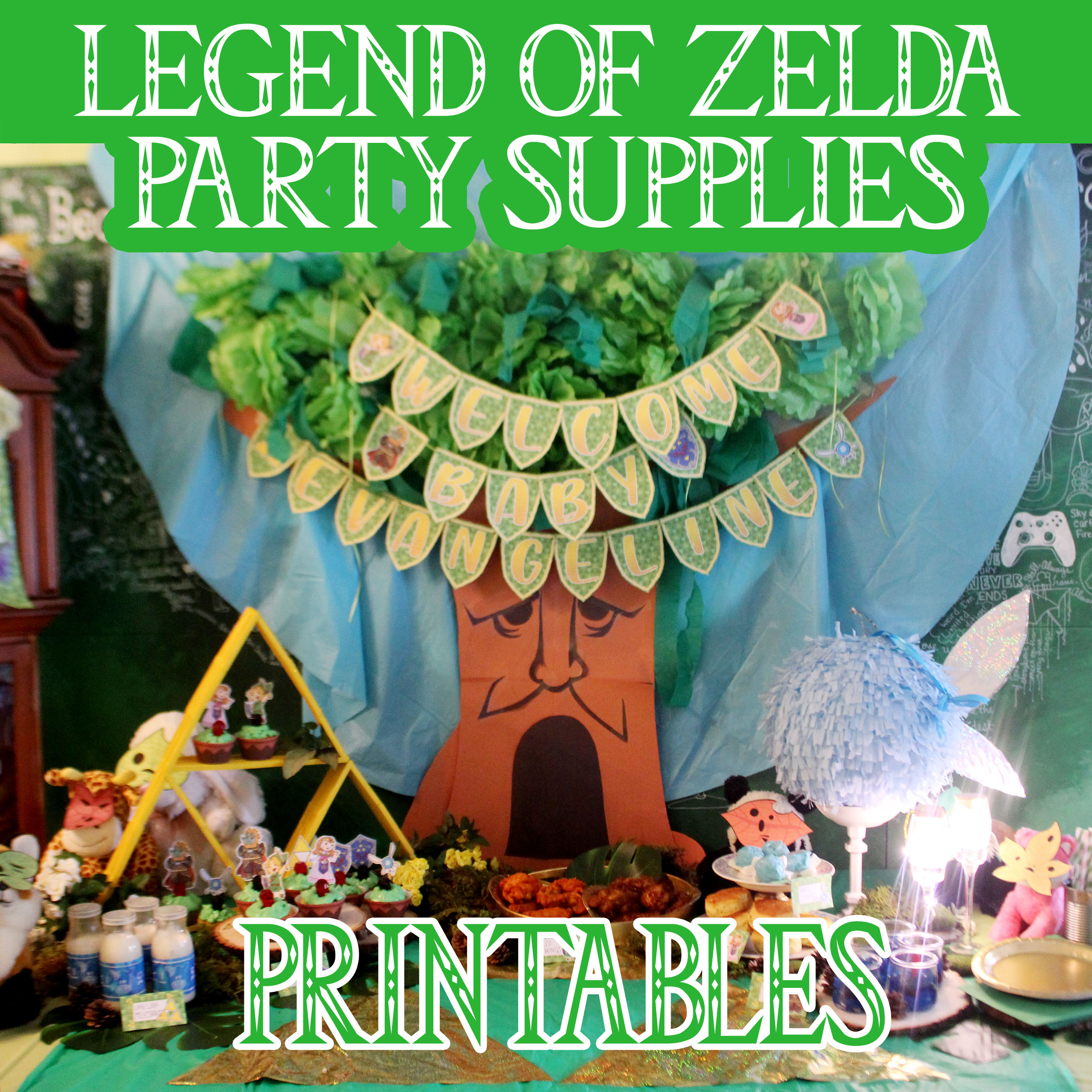 legend of zelda printable birthday invitations