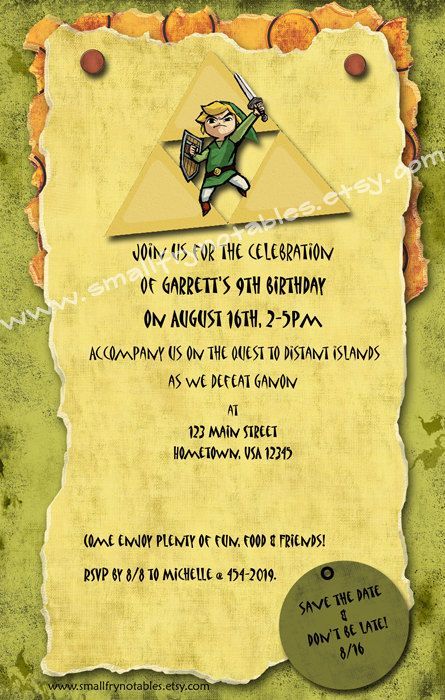 Legend of Zelda Party 2016
