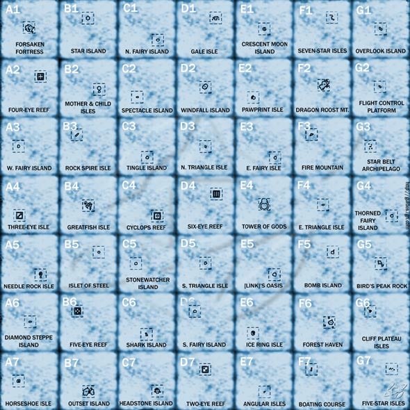 legend of zelda wind waker map