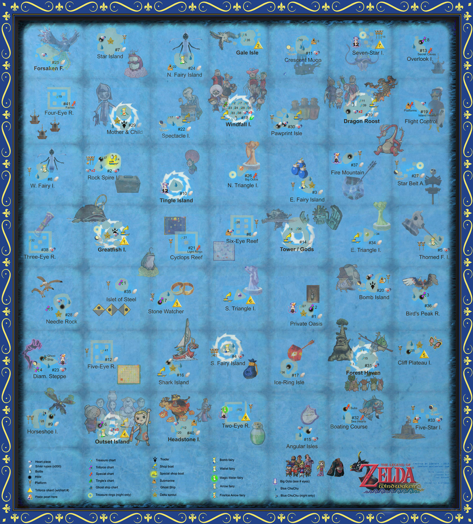 legend of zelda wind waker map