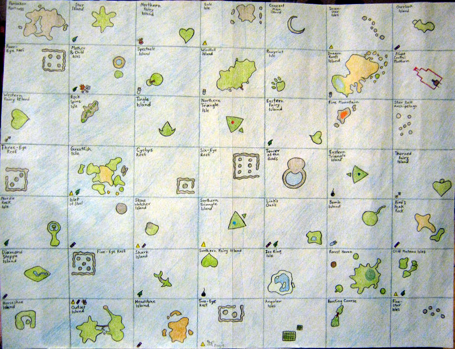 legend of zelda wind waker map