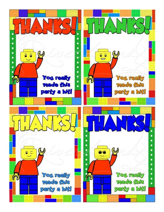 lego printable thank you tags