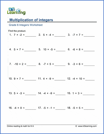 lesson 3 1 multiplying integers worksheet