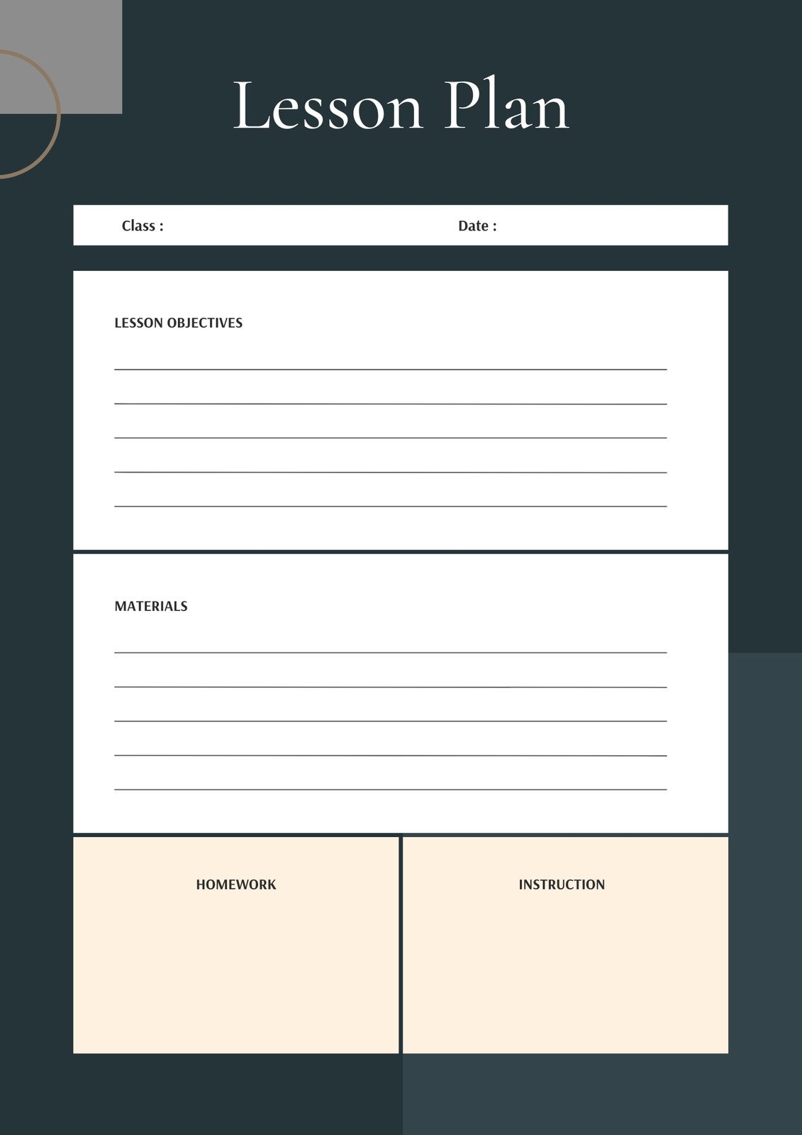 Lesson plan templates you can customize for free 