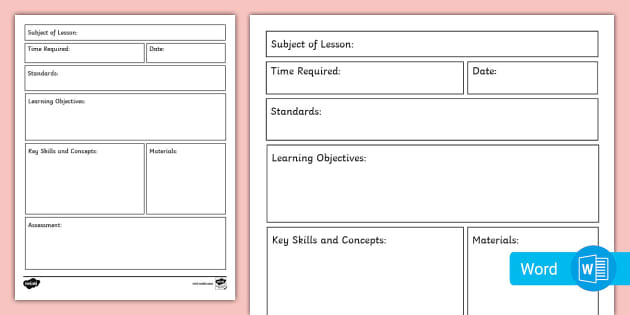 lesson plans for 1st grade