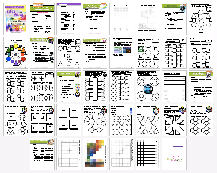 Ultimate Color Theory Lesson Plans and Worksheets e-Workbook ...