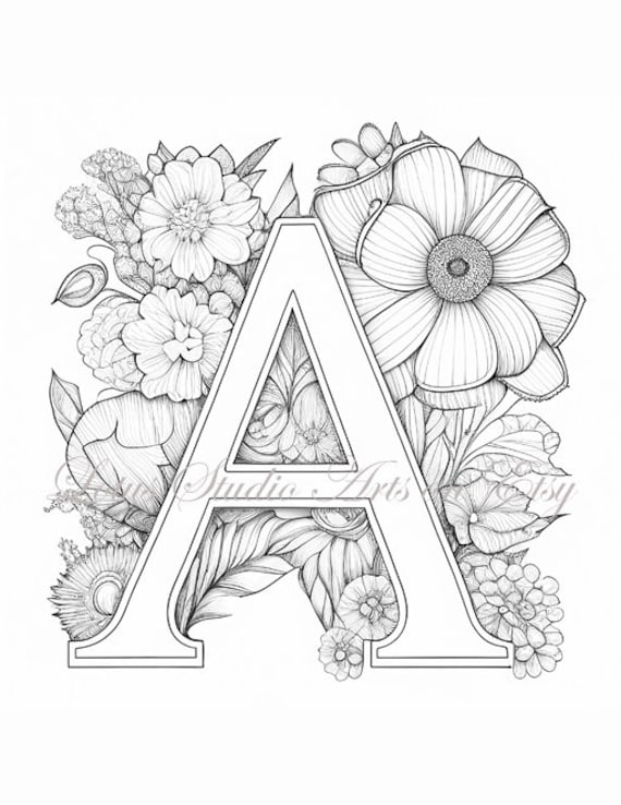 letter a coloring sheet