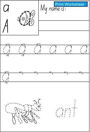 A-Z Alphabet Letter tracing Worksheet - Alphabets Capital Letters ...