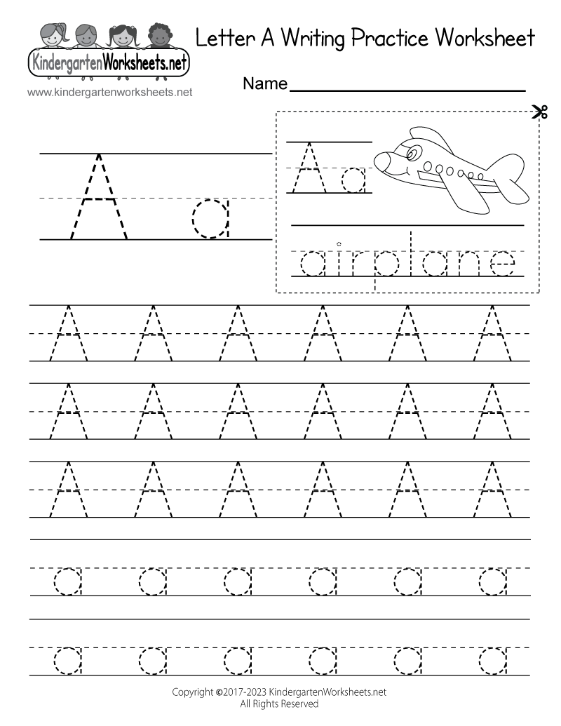 Letter A Worksheets -Worksheets Library