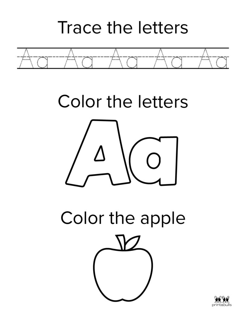 letter a kindergarten worksheet