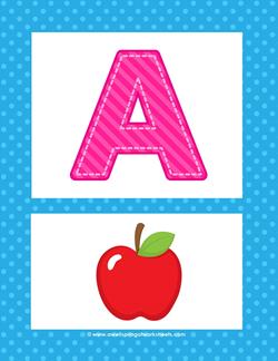 Alphabet Poster - Uppercase A - Alphabet Letter Printables