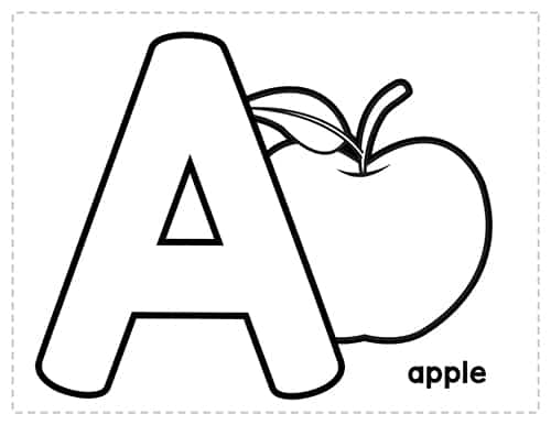 letter a printables for preschoolers