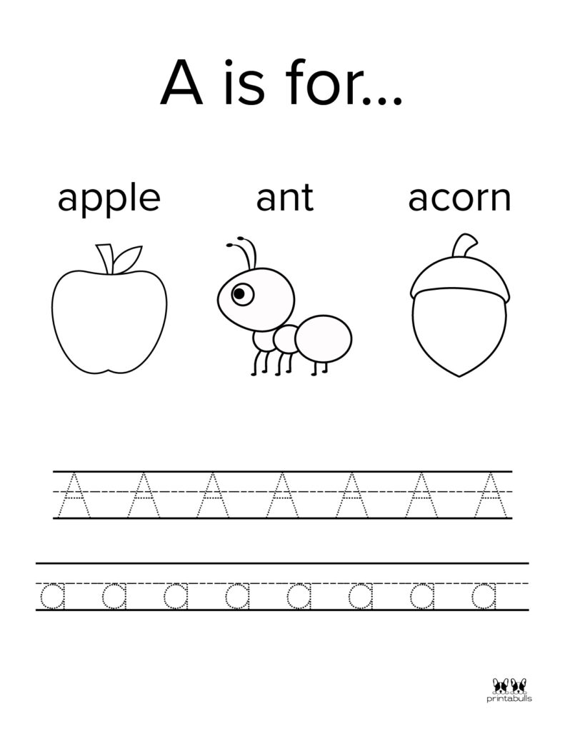 letter a printables