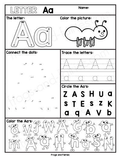 Alphabet Letter Worksheets A-Z