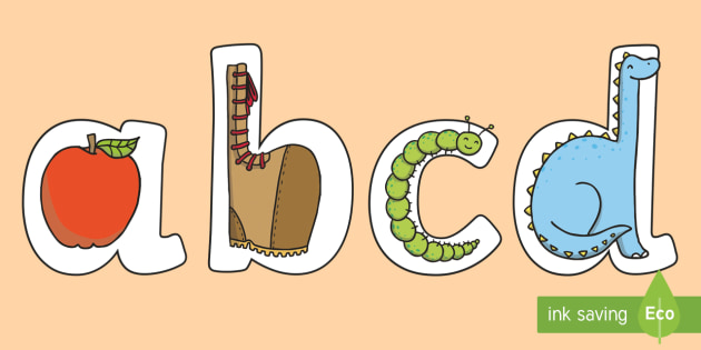 Alphabet Letter Shapes Display Lettering (teacher made)