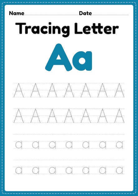 letter a worksheet for toddlers