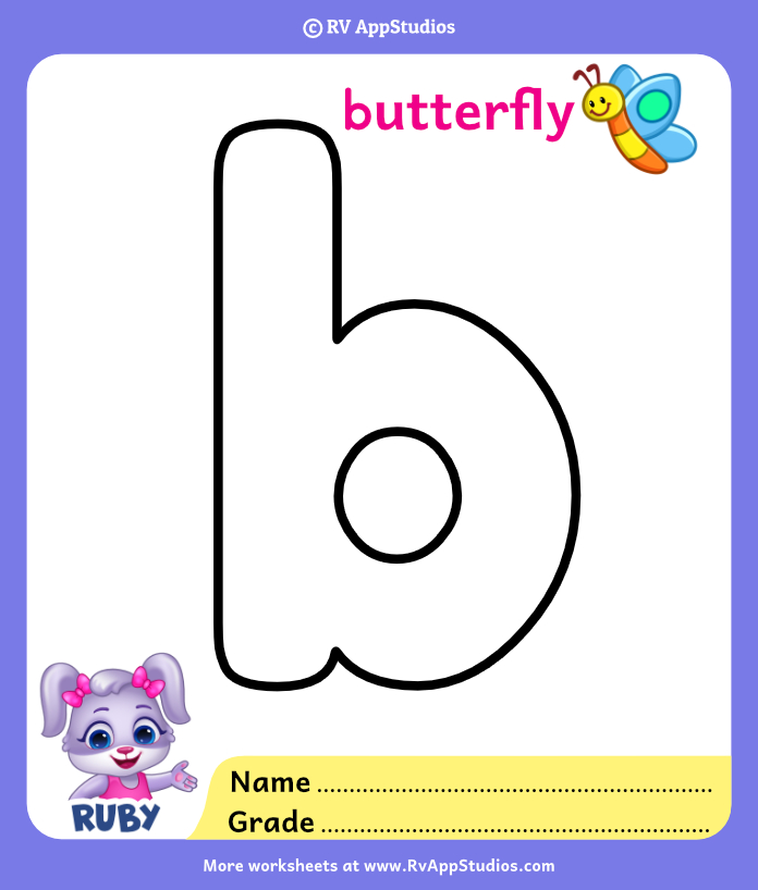 letter b coloring pages